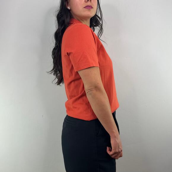 Cutter & Buck Orange Polo Top - Picture 3 of 11